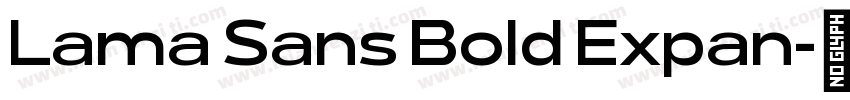 Lama Sans Bold Expan字体转换